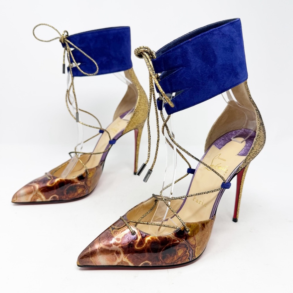 Christian Louboutin Corsankle Lace Up Heels Womens Size EU 40 - Picture 3 of 16
